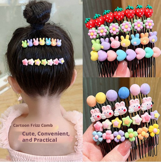 Cartoon Comb à cheveux courts-Colorful Rabbit-1 pack