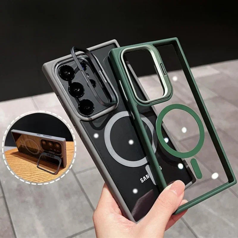 Coque téléphonique Magnetic Lens Frame Metal Bracket