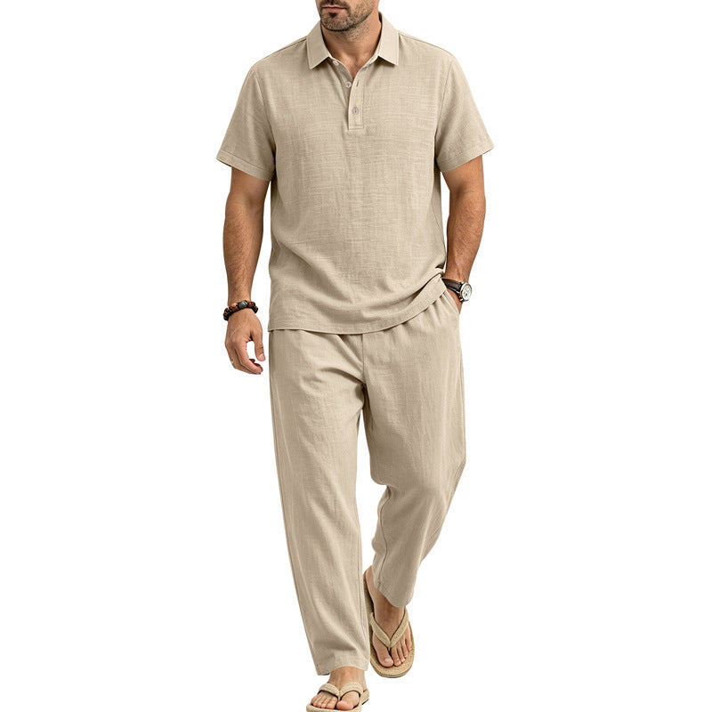 Haut à manches courtes et pantalons pour hommes