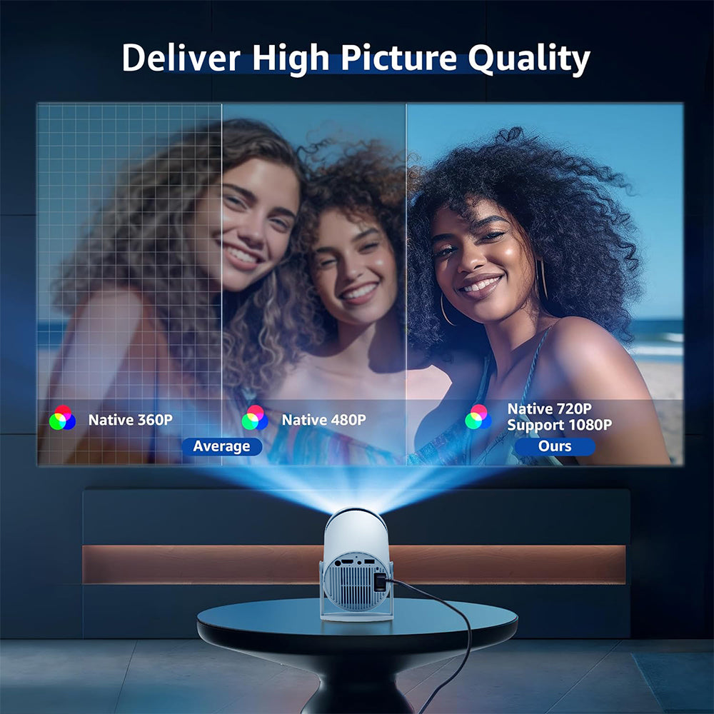 Projecteur HD Bluetooth Mini portable 4K Mini Téléphone Y5S Projecteur home Theater