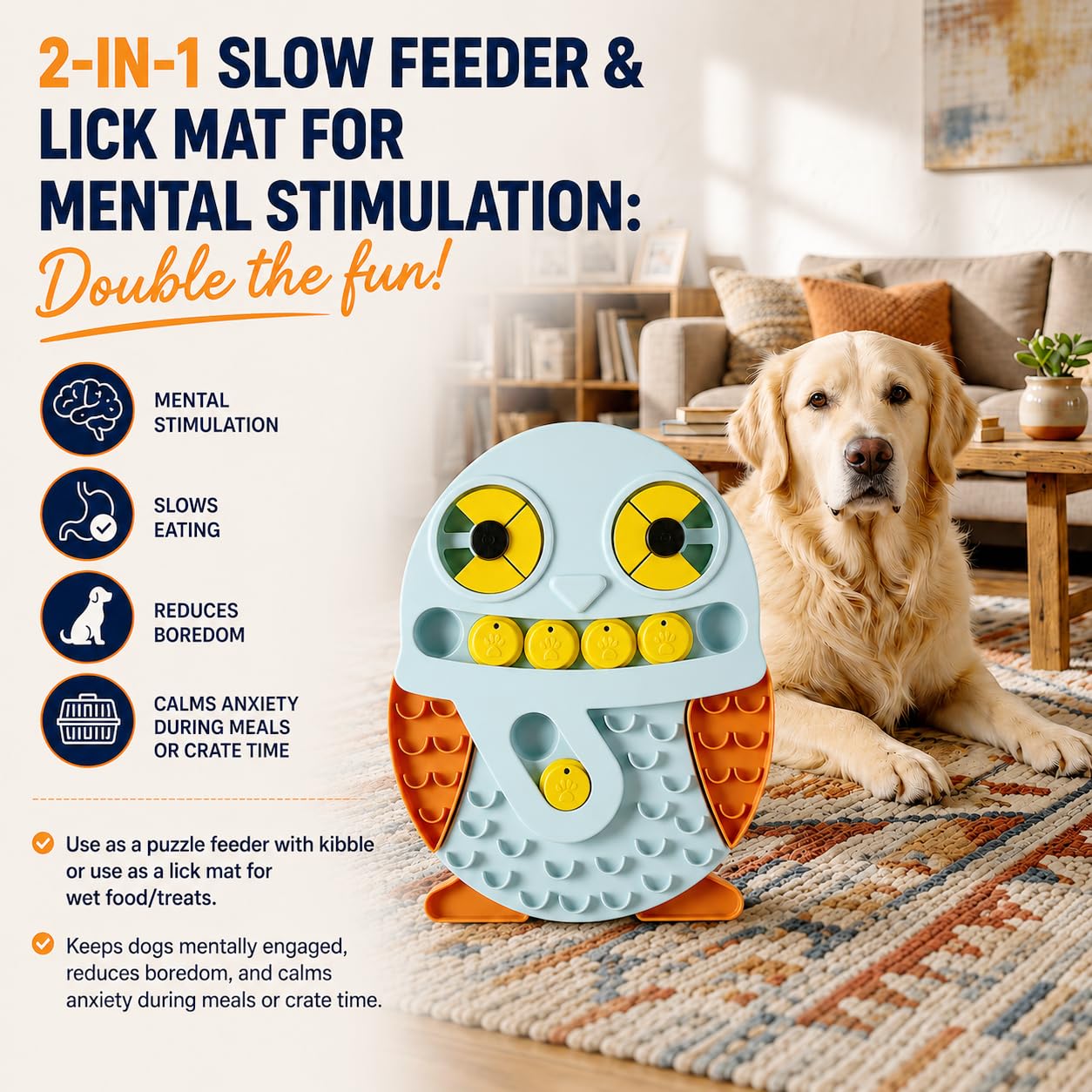 Lent Feeder Dog Bowl & Lick Mat