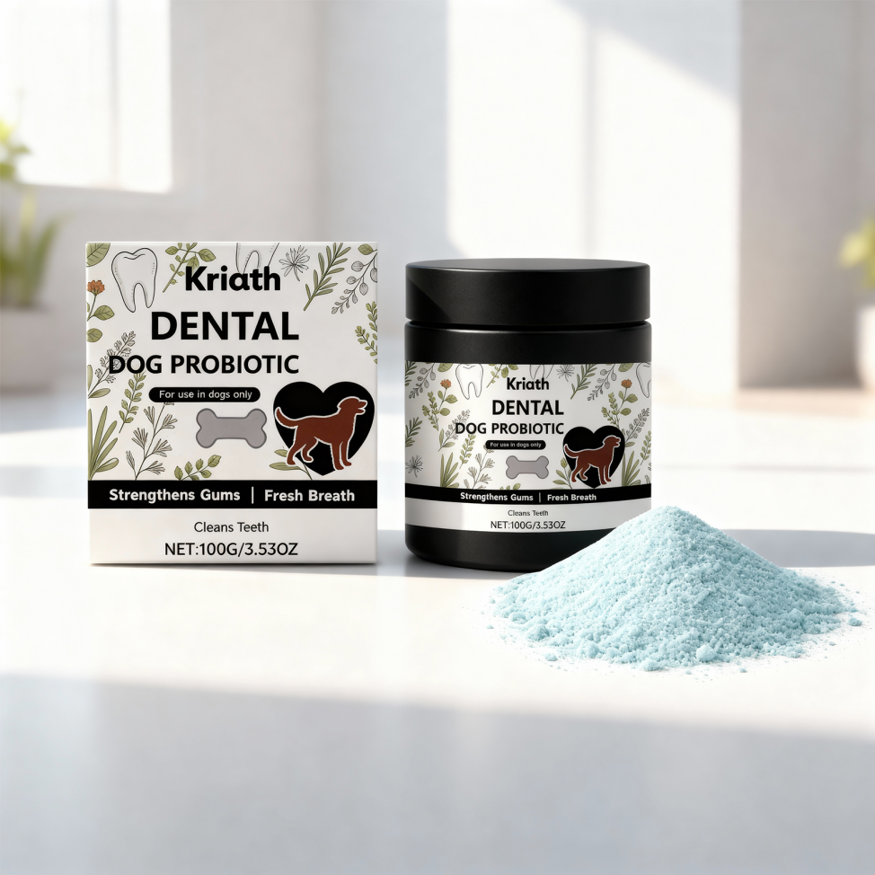 Supplément en poudre pour soins dentaires pour chiens
