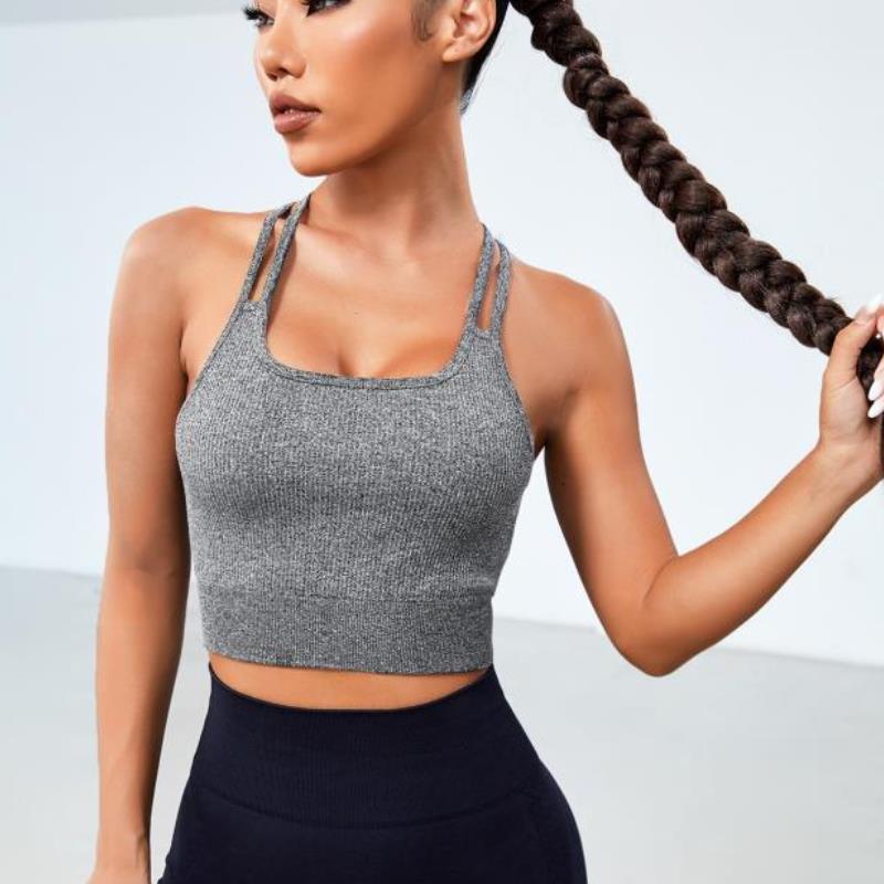 Sous-vêtements de sport Soutien-gorge de yoga élastique haute