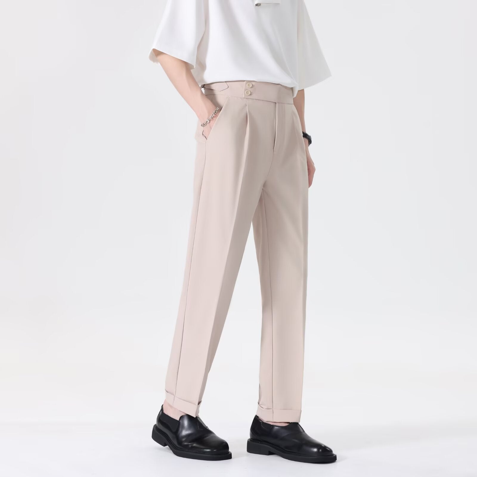 Pantalons de costume drapés Pantalons pour hommes