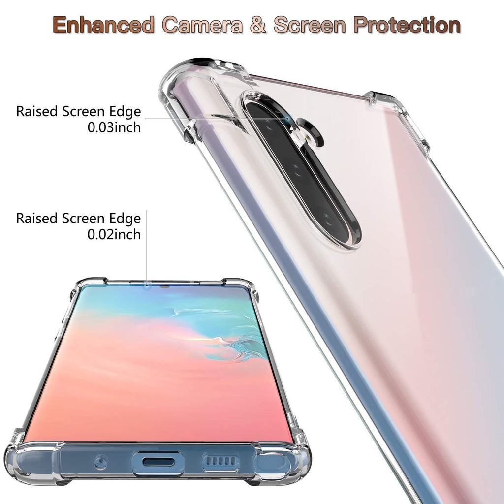Transparent S24PLUS Boîtier de protection TPU résistant à la chute à quatre cornes