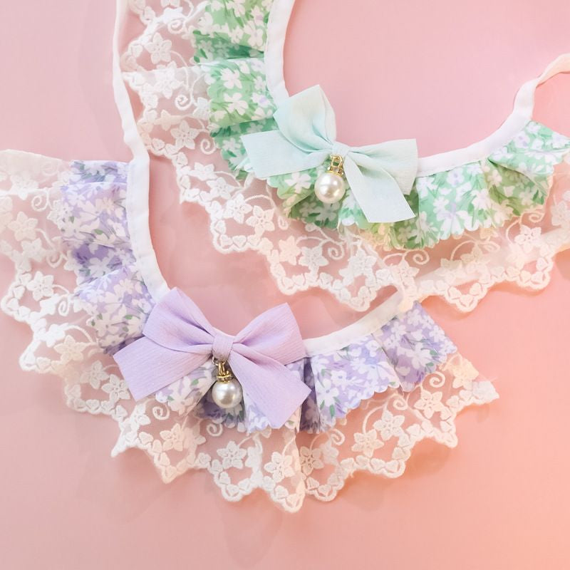 Chats Innocent Series Bib de chien en dentelle