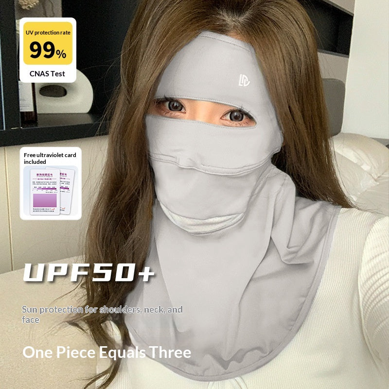 Masque du visage de la soie de glace d'été pour les femmes