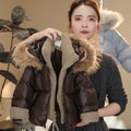 Veste de coton Hiver Down pour enfants Faux Deux pièces