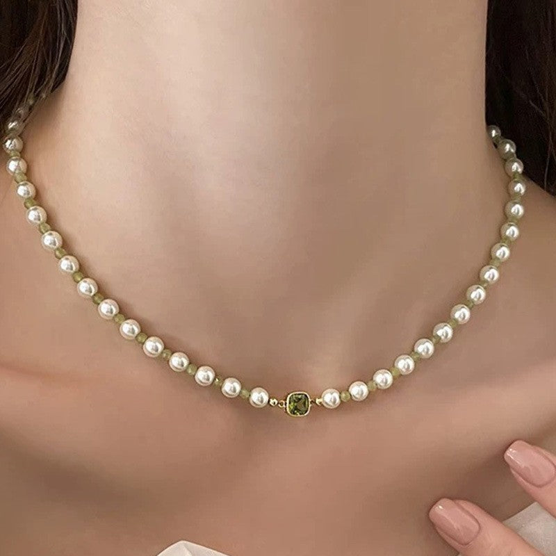 Style de luxe Collier perle pour les femmes Dainty Élégant collier Choker Sweater Chaîne Acces