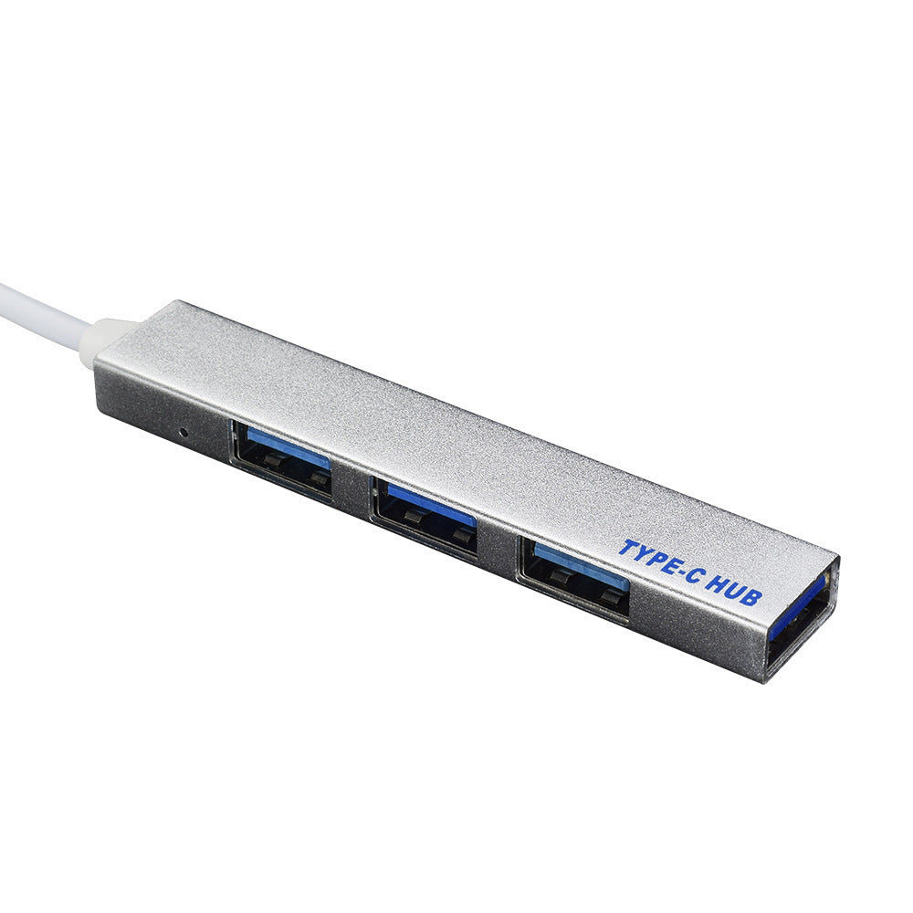 Carnet Type-C HUB 4 ports USB Déconcentrateur alliage d'aluminium USB HUB Typec