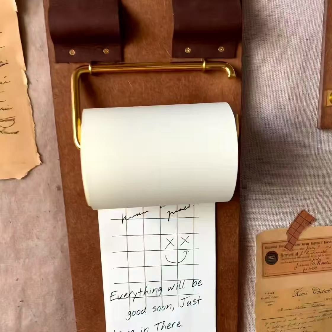 Retro Sticky Note Pad avec des notes de rouleau non adhésif