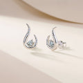 S925 Boucles d'oreilles de largage en argent sterling