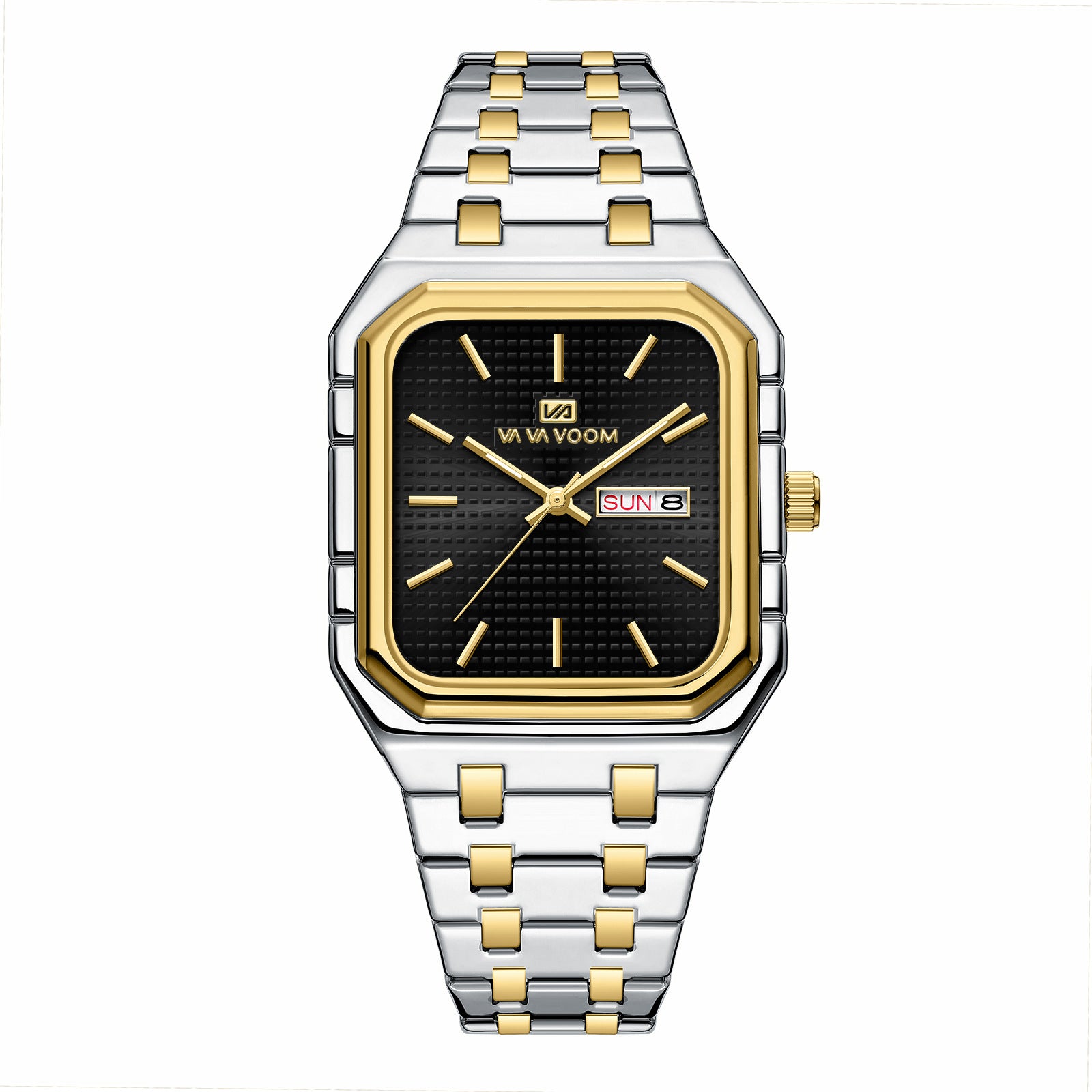 Homme Casual Élégant montre carrée lumineuse