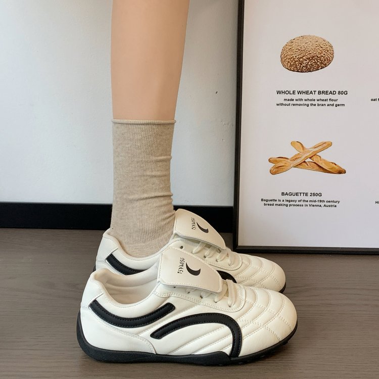 Sneakers Blancs Platform Versatile Léger Vintage pour Femme