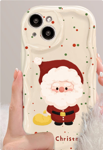 Écran de cas de téléphone points colorés Bracket de Noël