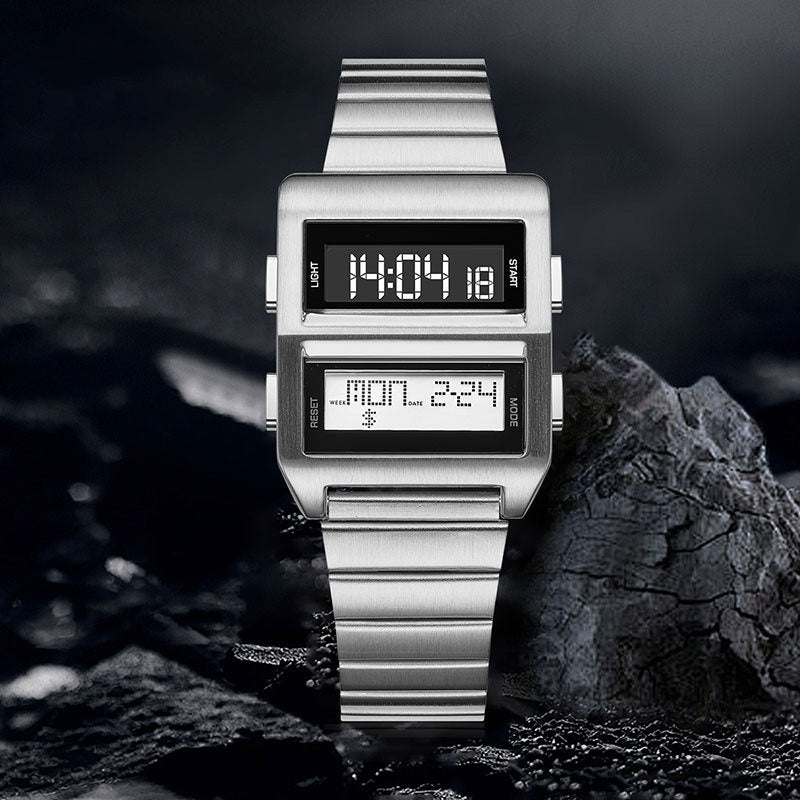 Montre numérique rétro Montre électronique à affichage multifonction