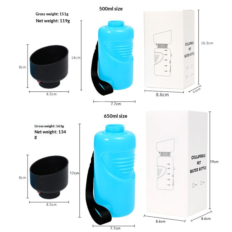 Portable Squeeze-style bol d'eau pour chien et fontaine de boisson pour chat