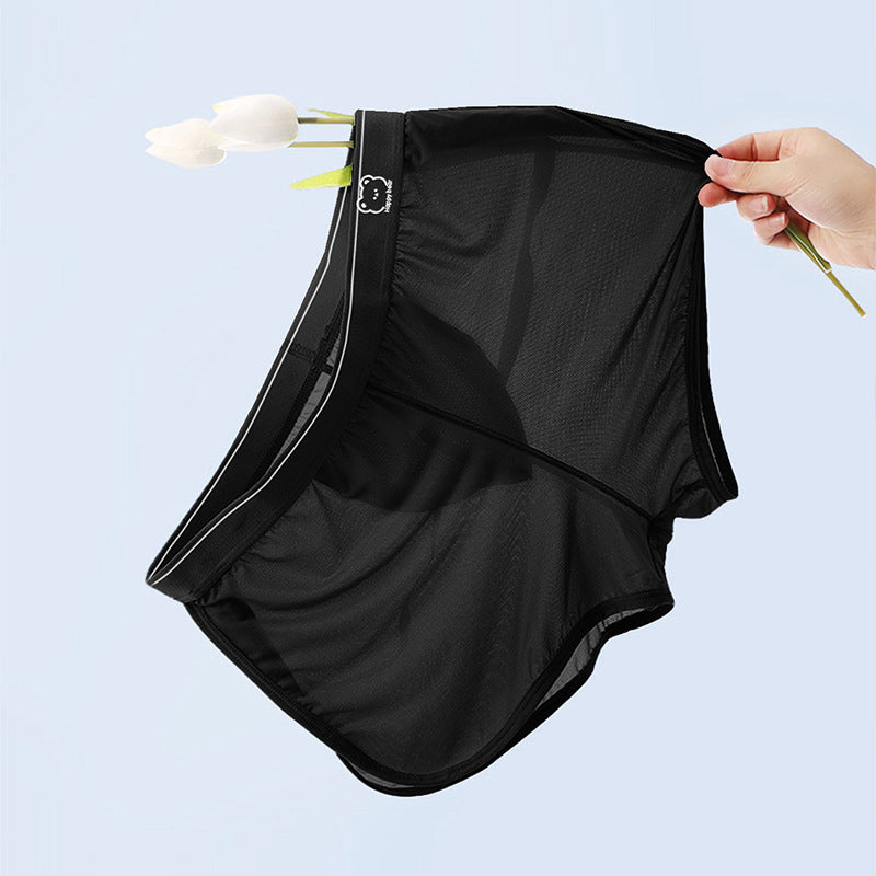 Men's Ice Silk Mesh Aro Pantalons Smooth Quick-Dry Cool Boxer Short