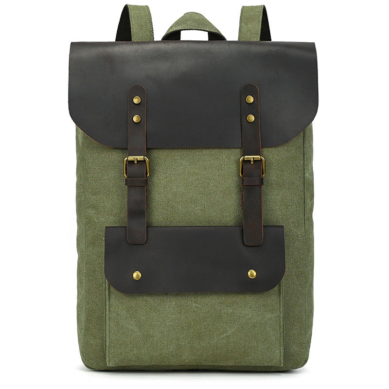 Sac à dos en cuir de grande capacité