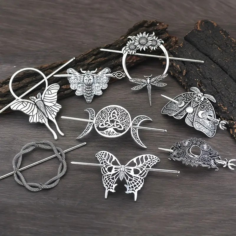 Femmes Barrettes Viking Alliage animal Crescent Nuage