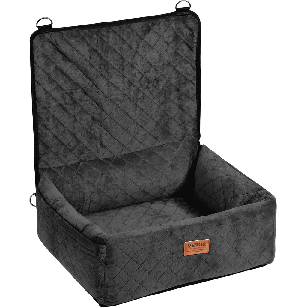 Booster de chien Siège de voiture Pet Siège de voiture pour petit chien moyen jusqu'à 40 Lbs noir
