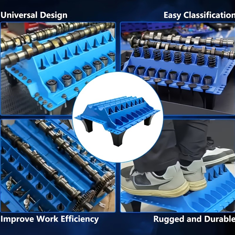 Moteur Cylinder Head Component Repairing Organizer Valves Standing Tools