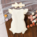 Multicolor Ribbed Romper for Toddlers