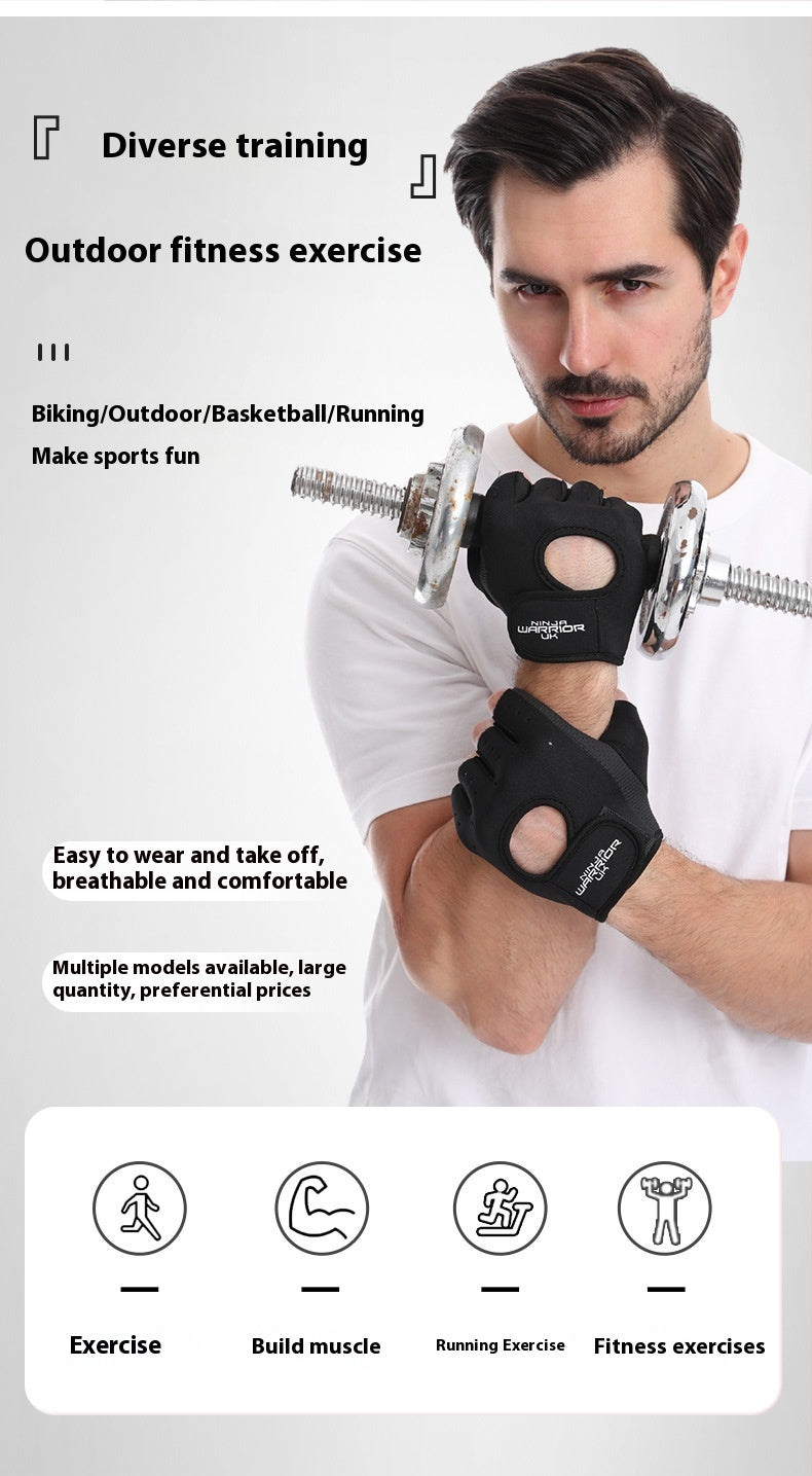 Gants de fitness à moitié doigts pour vélo sportif