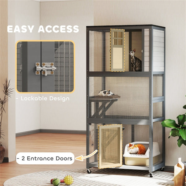 Escaliers pour animaux de compagnie Cat Climbing Tower Cat House