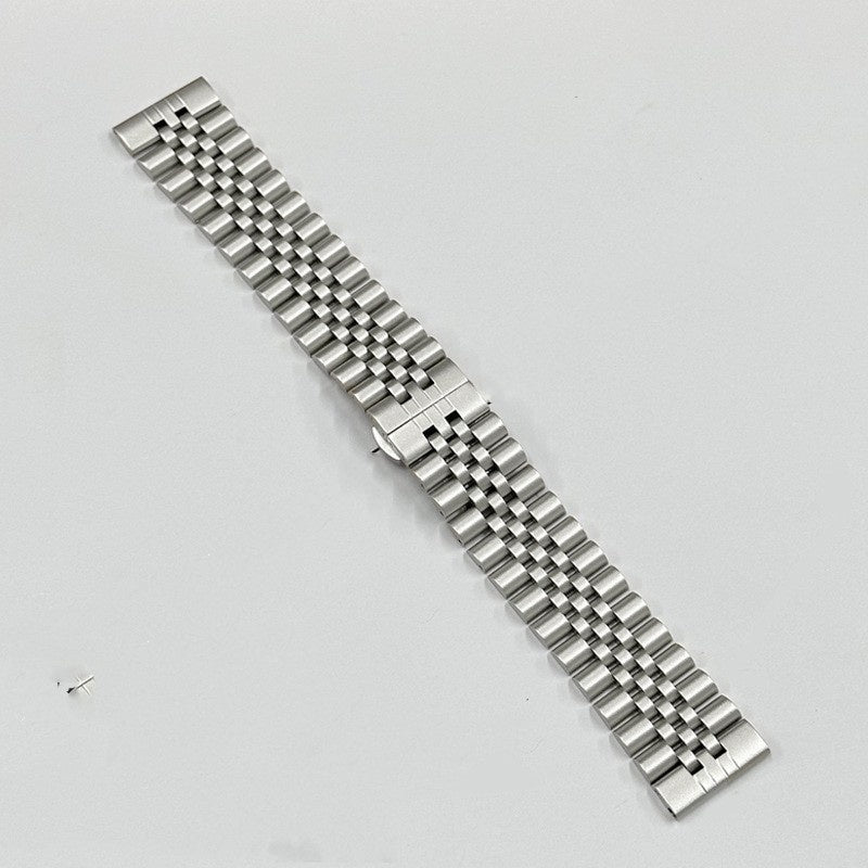 Bracelet en acier inoxydable massif à cinq perles