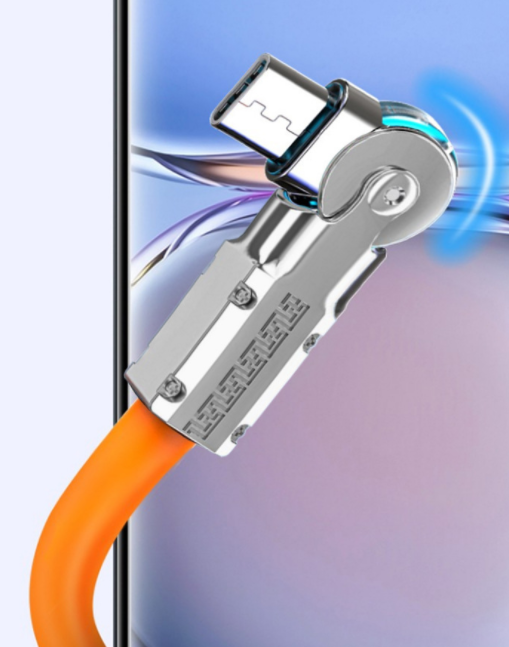 Type-C Super charge rapide 180Rotary Data Cable
