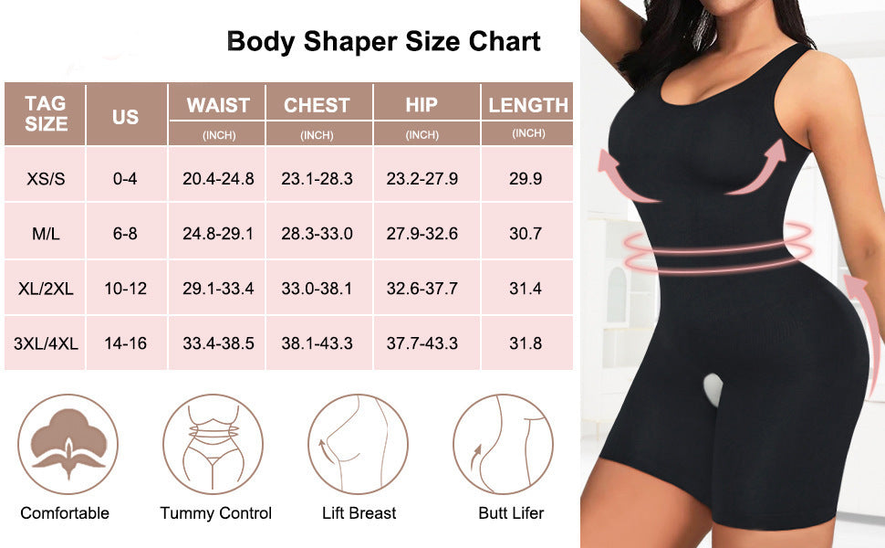 Plus Taille sans manches Camisole Shapewear Combinaison