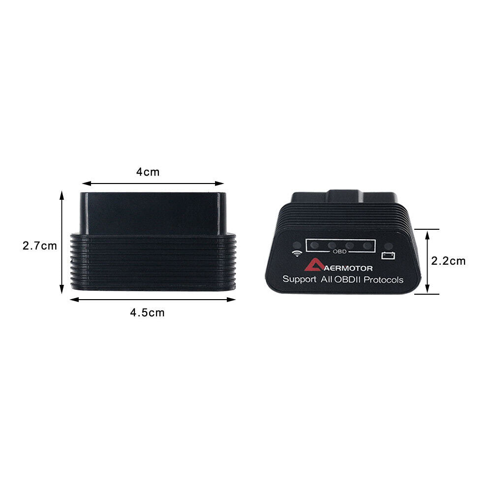 ODB2 OBDII outil de scanner de diagnostic de voiture Erreur lecteur de code ELM327 pour Android et PC