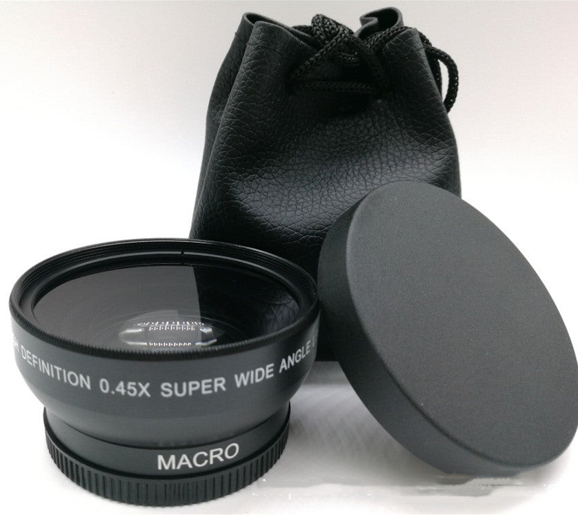 Caméra macro grand angle 52mm Objectif supplémentaire 0,45X 0,45 Heures