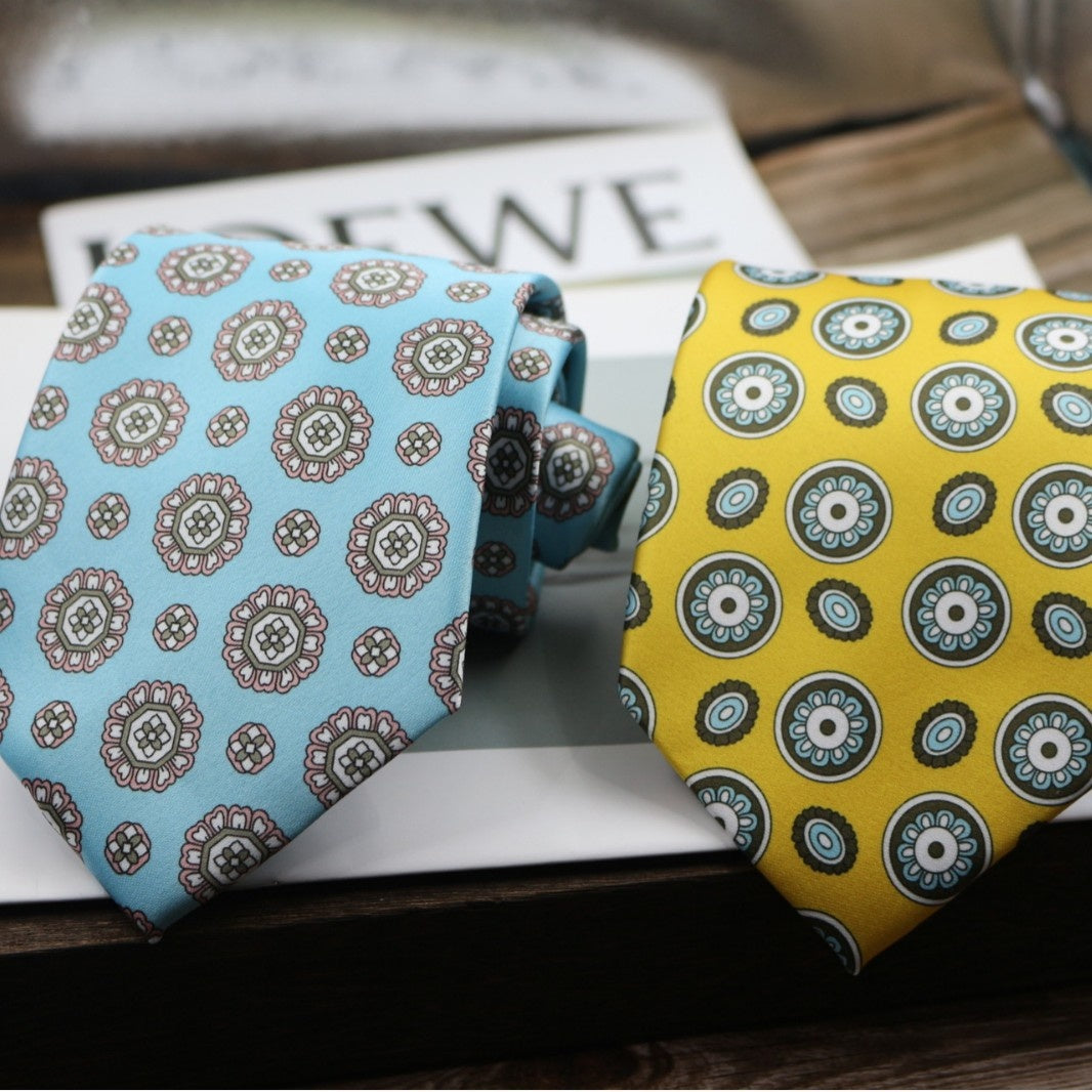 9cm Tie formelle d'affaires large largeur
