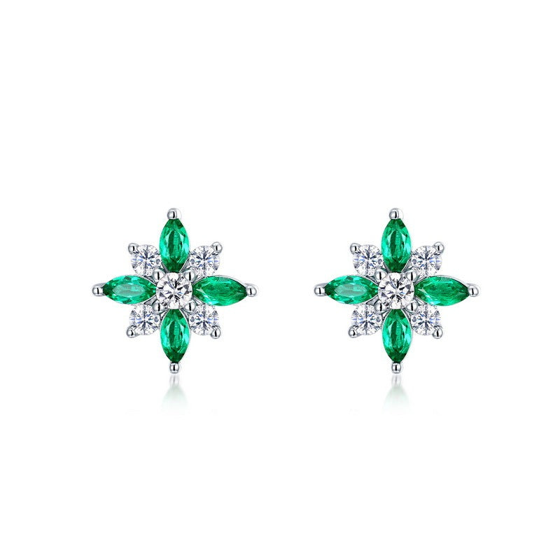 S925 Boucles d'oreilles en lab-Grown en argent sterling