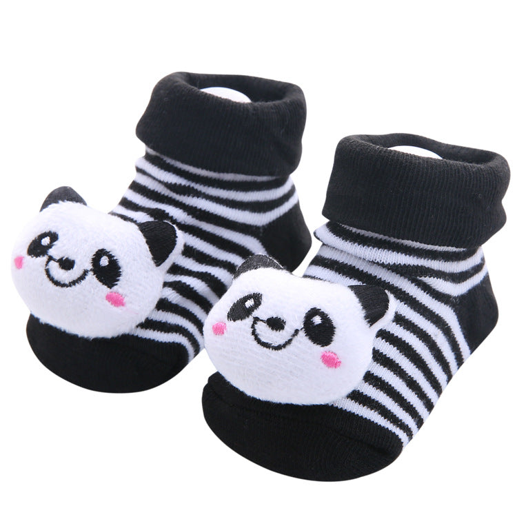 Chaussettes de plancher pour bébés non glissantes en coton caricature