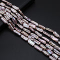 Perles de perles violettes d'eau vive