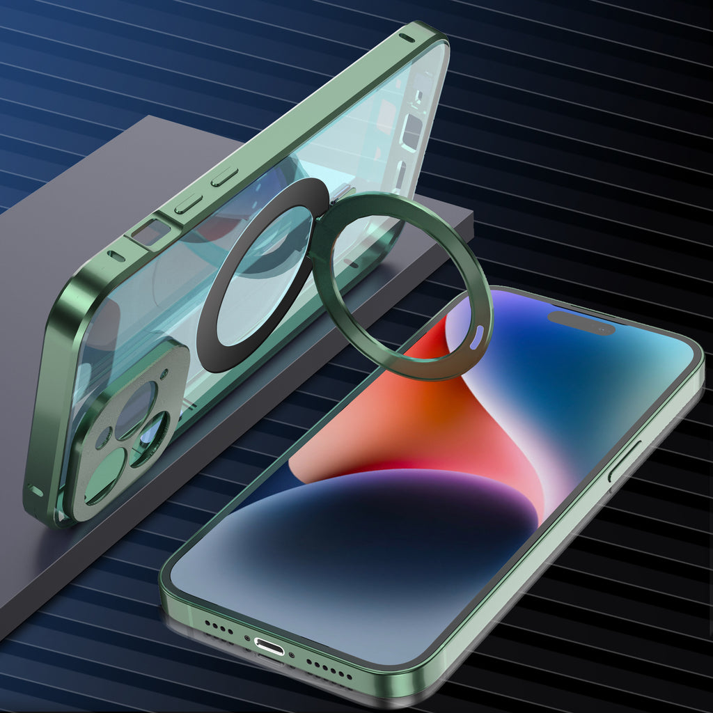 Boîtier de téléphone pliant magnétique transparent