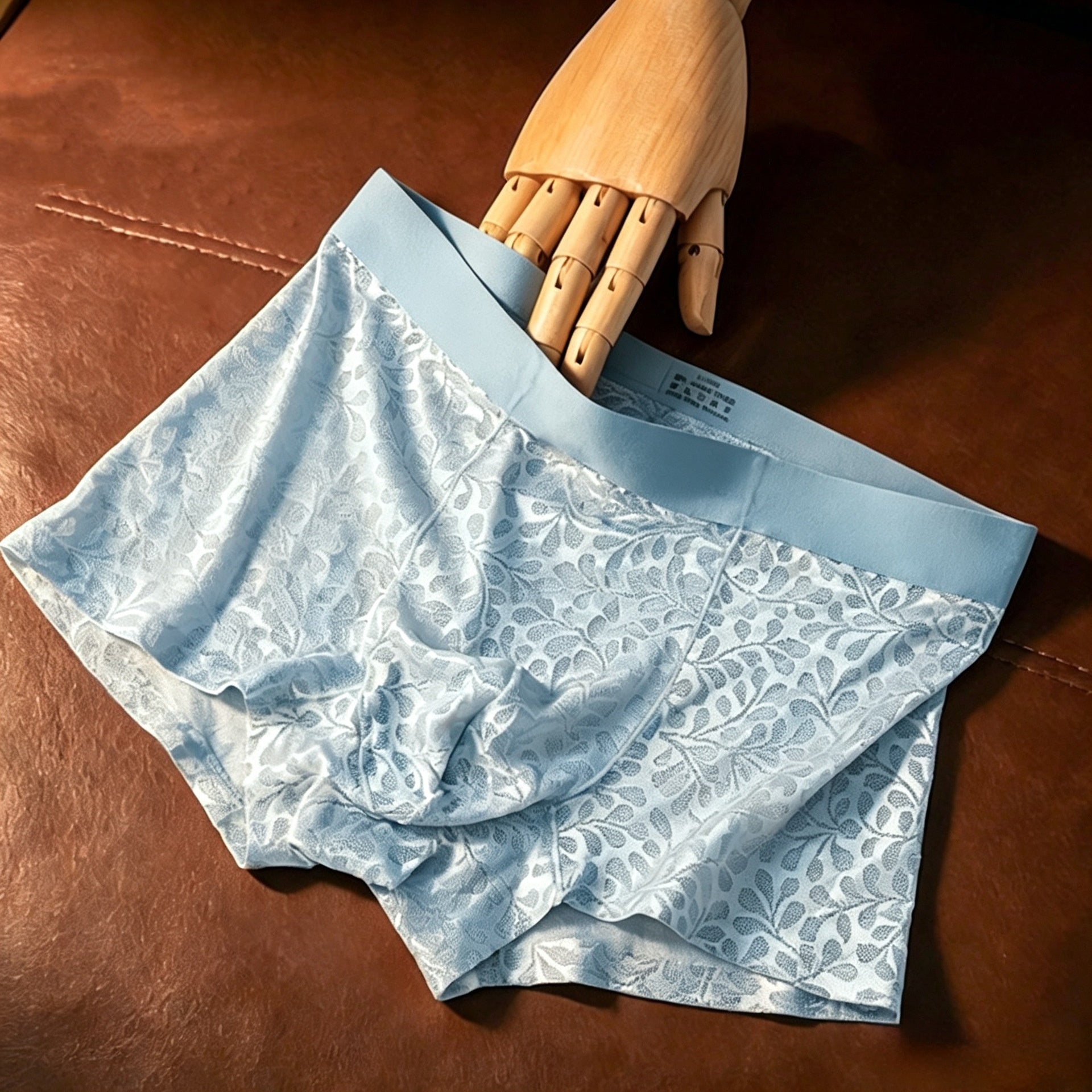 Sans couture Ice-silk Hommes Sous-vêtements Bare-feel Dentelle Sexy