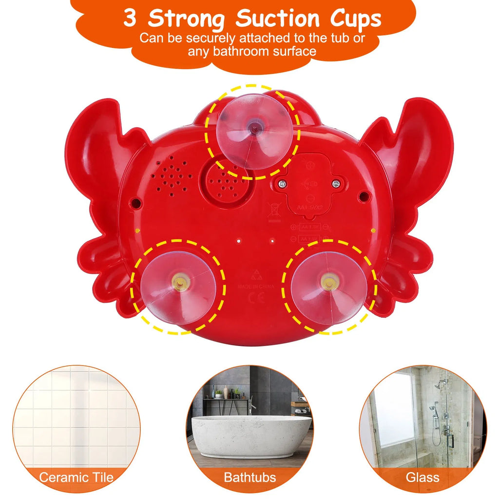 Frog Musical Bubble Bath Maker Jouets de bain de bébé pour baignoires Toddler Bubble Machine pour bain