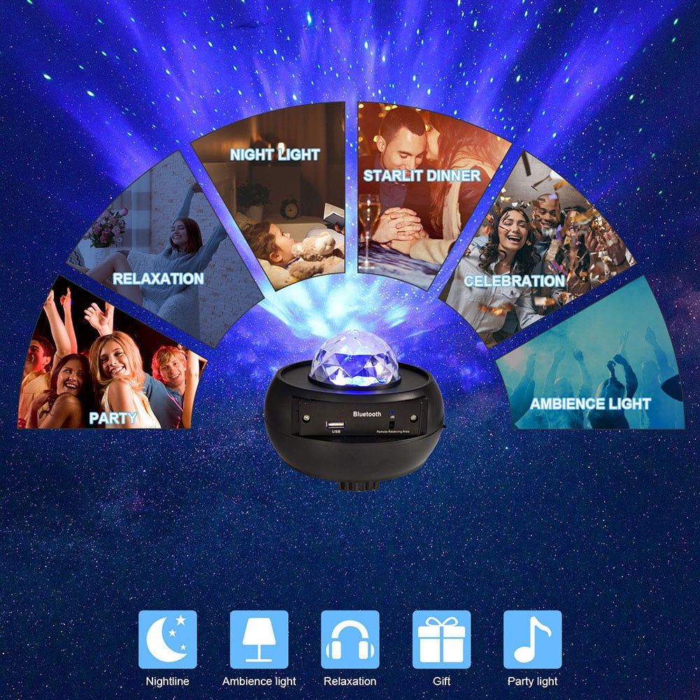 Projecteur Starry Sky Ocean Wave LED Light Star SB V