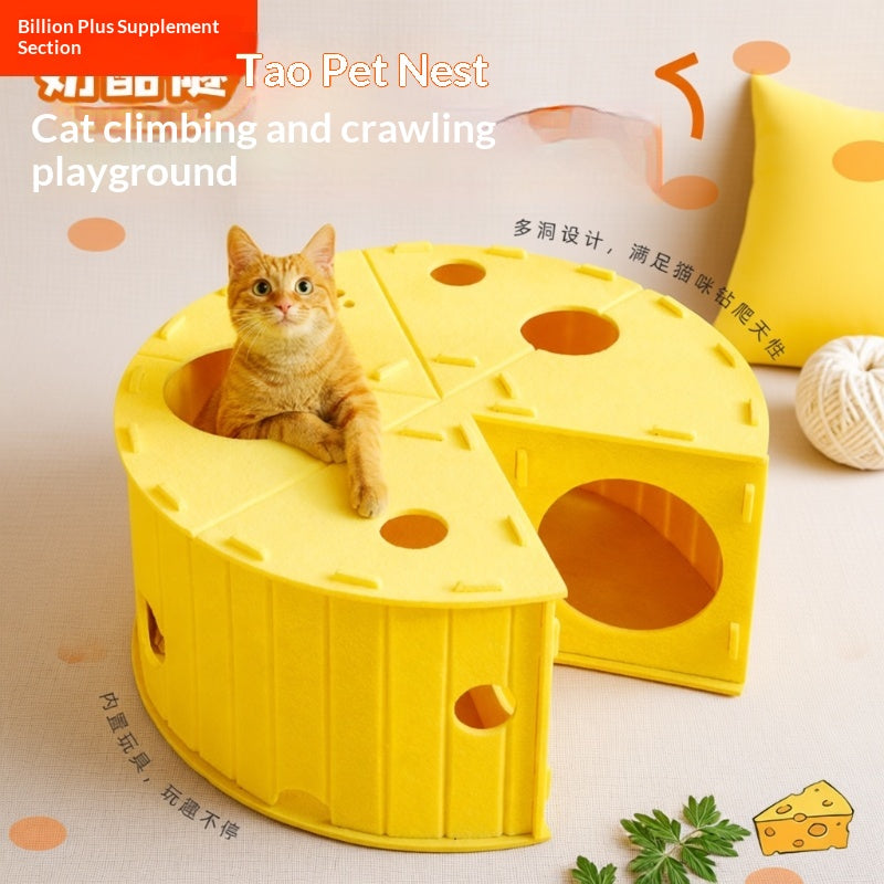Lit universel de four-saison double-layer Felt Cat