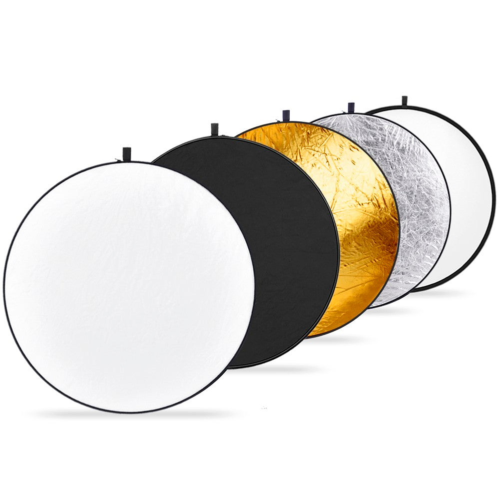 Or et argent blanc noir lumière douce 5 couleur un réflecteur pliant équipement photographique