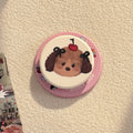 Peinture à l'huile Puppy Cartoon Compatible avec MagSafe Porte magnétique