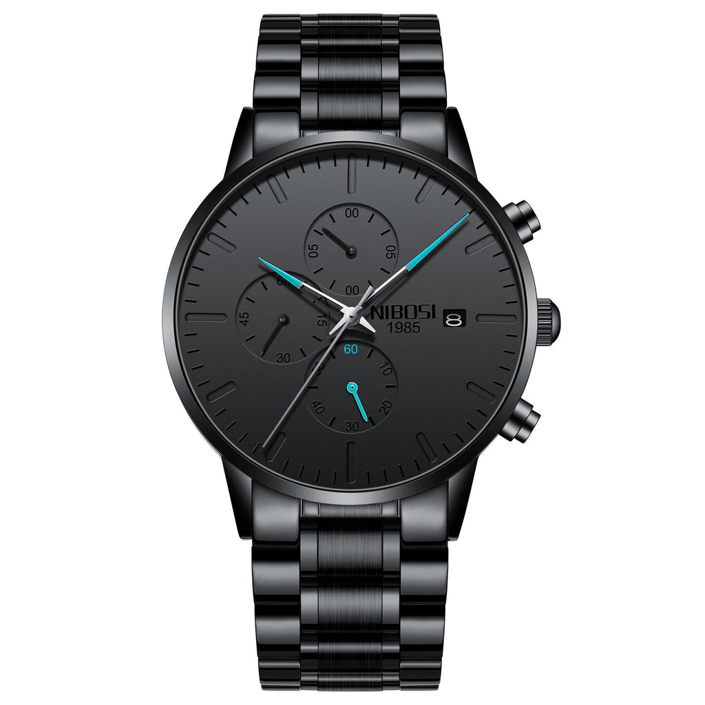 Montre Quartz Multifonctionnelle Homme Anti-Lumineuse