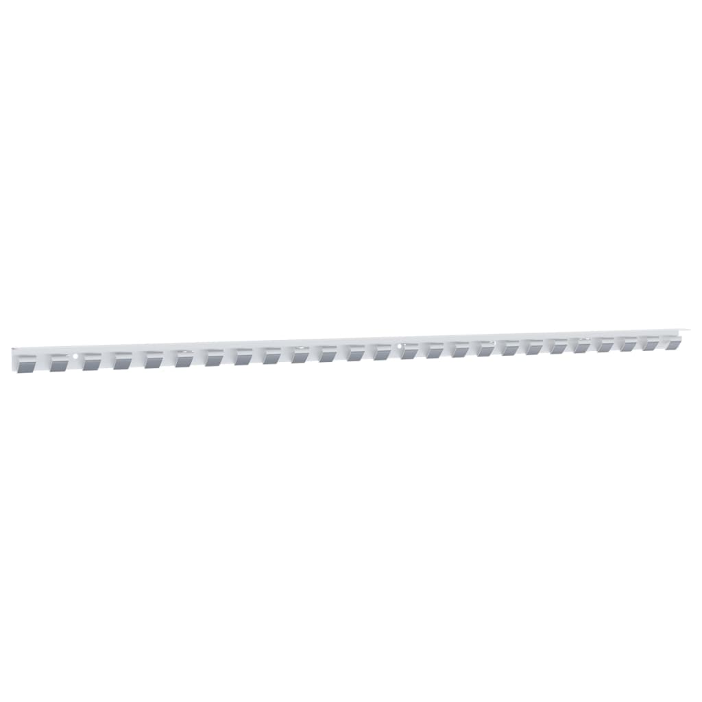 Bande Rideau Crochet Rail Argent 1 m Acier inoxydable
