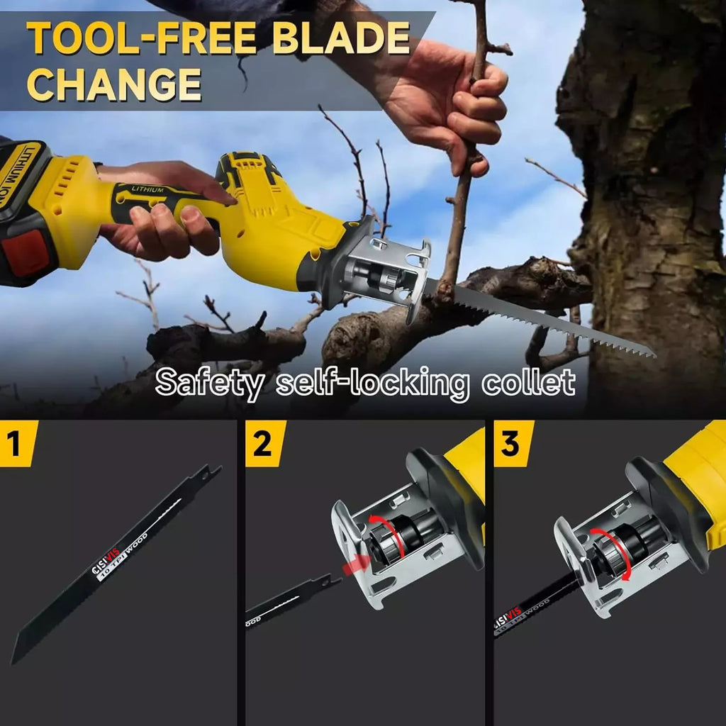 4 lames pour scie à os sans fil DeWalt 20V pour couper les os et la viande