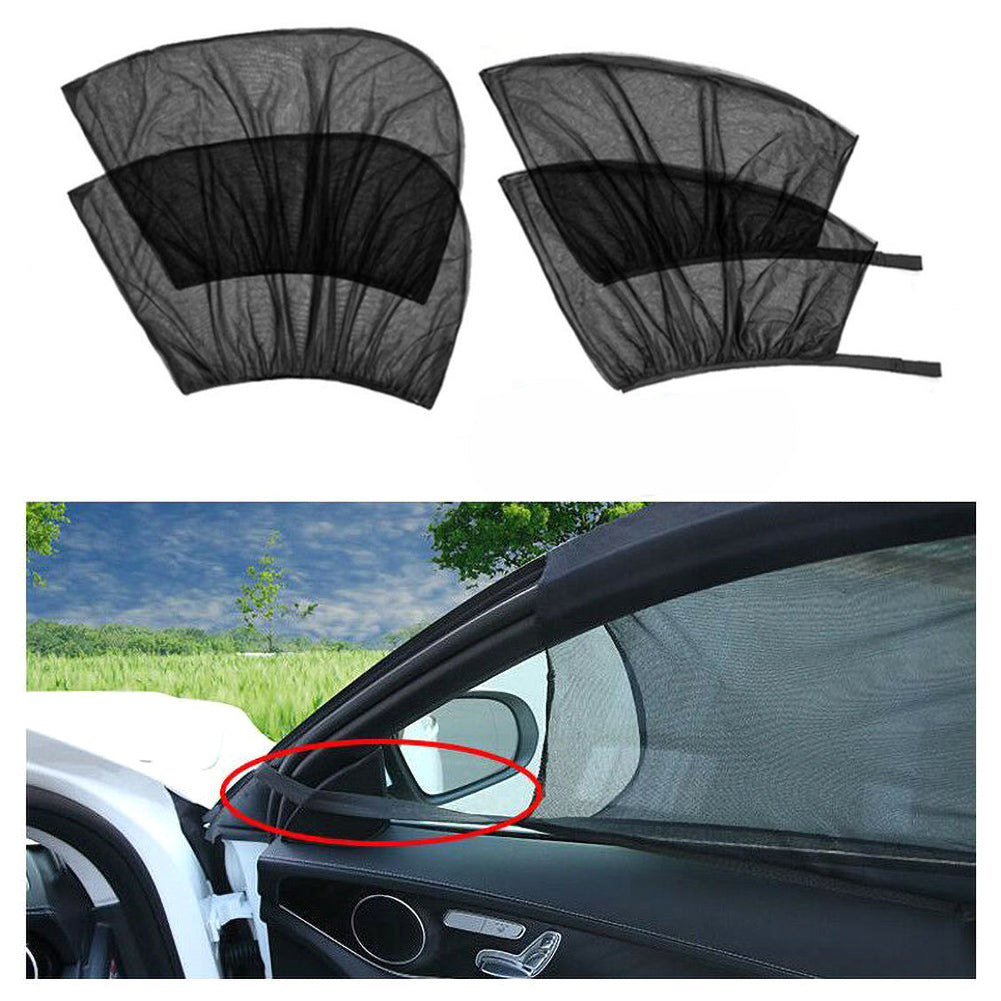Voiture Avant & Rear Rideau latéral Soleil Visière Rasoir Mesh Couverture Isolation Anti-moustique Tissu Shi