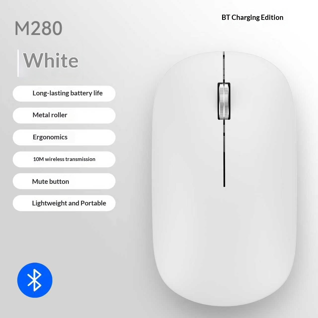 Souris sans fil bimode Bluetooth ultra-mince
